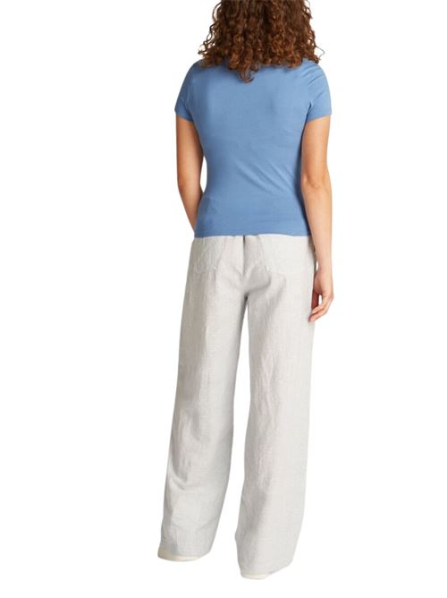 T-shirt azzurra in cotone Tommy Jeans | DW0DW20315DY6